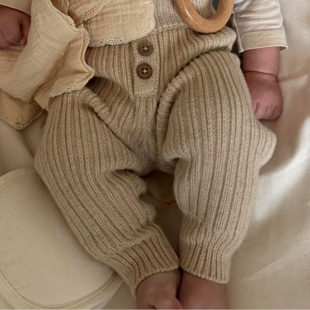 Jamie Kay Cream Knit Baby Pants
